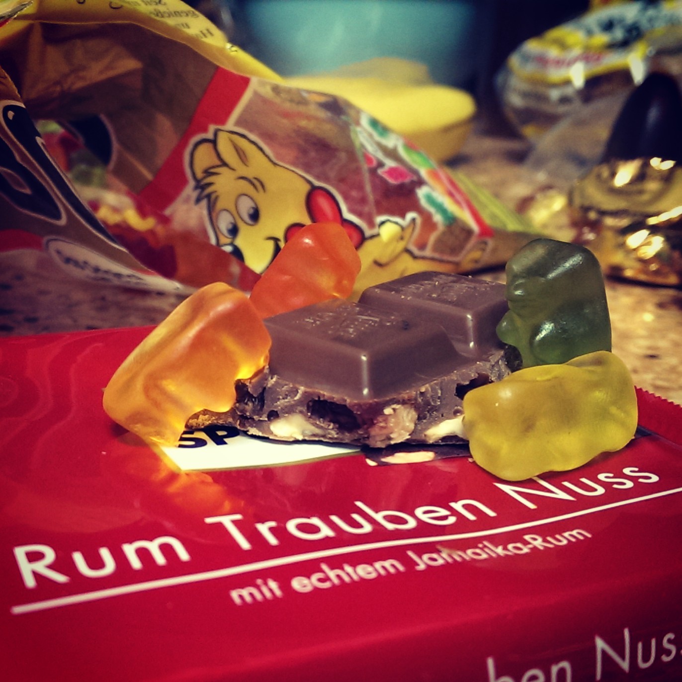 Gummy Bears and the Rum Trauben Nuss, lauramkimball