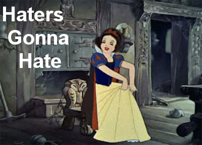 snow white haters gonna hate meme gif