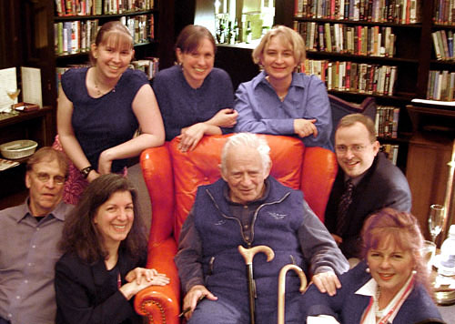 The first Wordstock team with Norman Mailer, April 2005