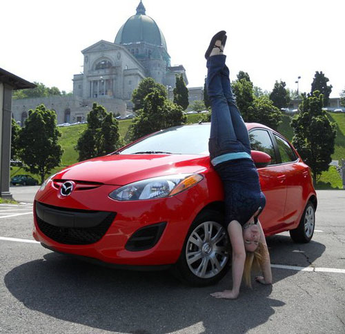 Laura Kimball_handstand_Mazda2_Lamiki